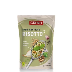 Risotto au basilic et aux noix