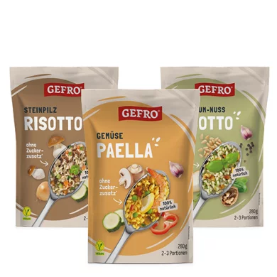Lot des plats de riz