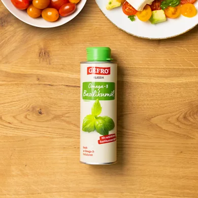 Huile aromatisée au Basilic Oméga-3 250 ml