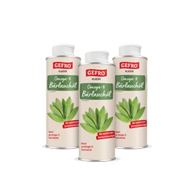 Huile aromatisée à l'ail des ours oméga-3 (3x250 ml)