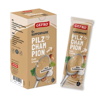 Pauses-Soupes CHAMPION les CHAMPIGNONS