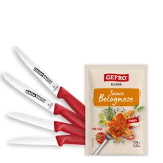 Set de couteaux "hobby-cuisinier" + 50g de sauce bolognaise gratuite