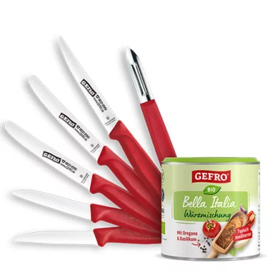 Le set de couteaux „fée de la cuisine“